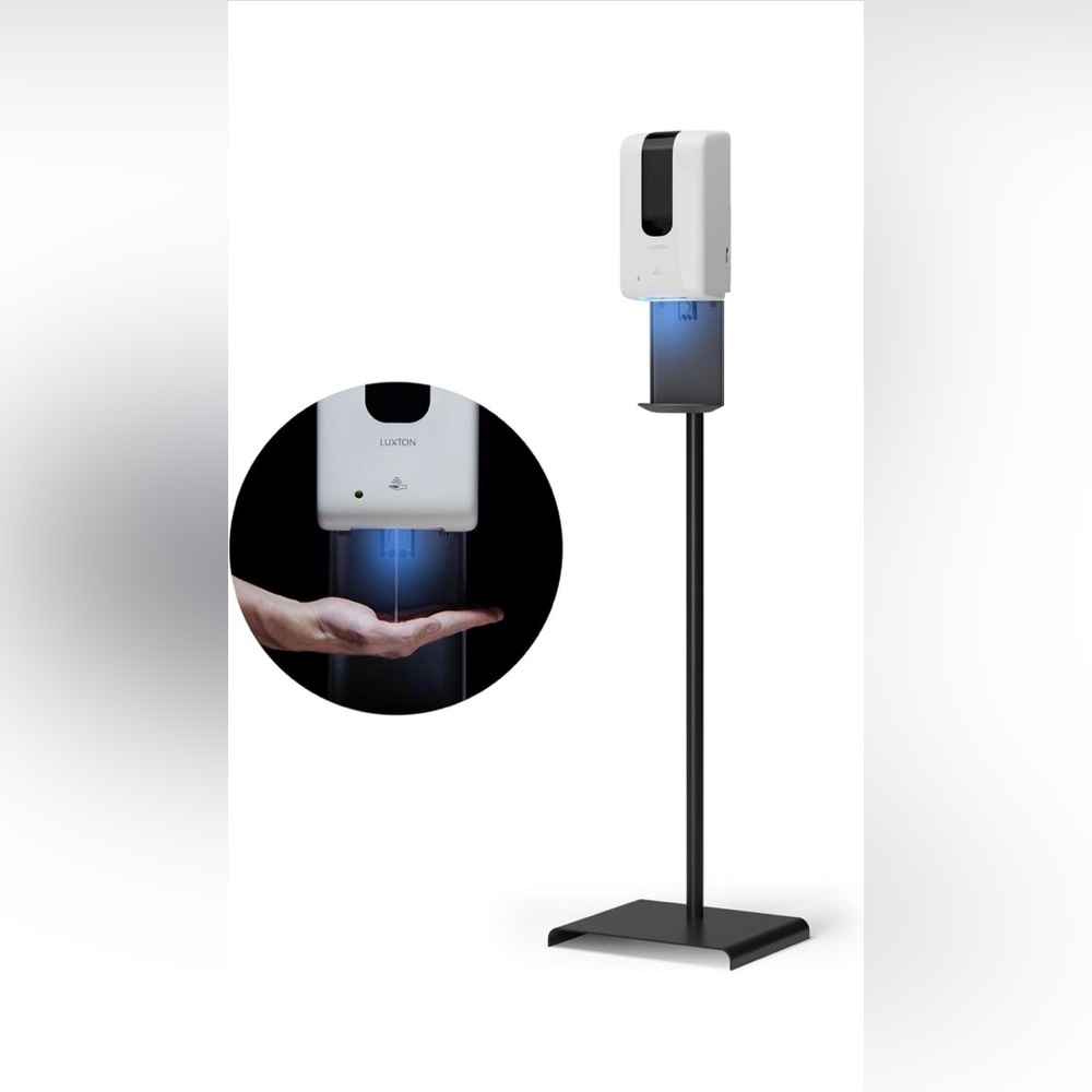 Automatic Hand Sanitizer Dispenser - Sanitizing Station, Steel Floor Stand, Drip